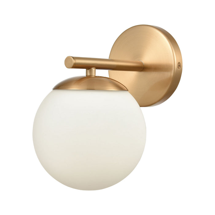 One Light Vanity from the Hollywood Blvd. collection in Satin Brass finish