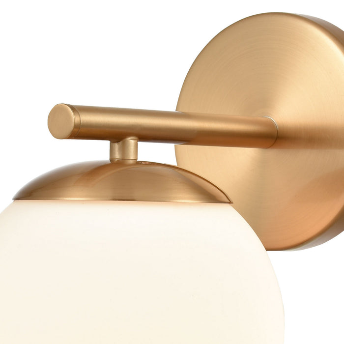One Light Vanity from the Hollywood Blvd. collection in Satin Brass finish