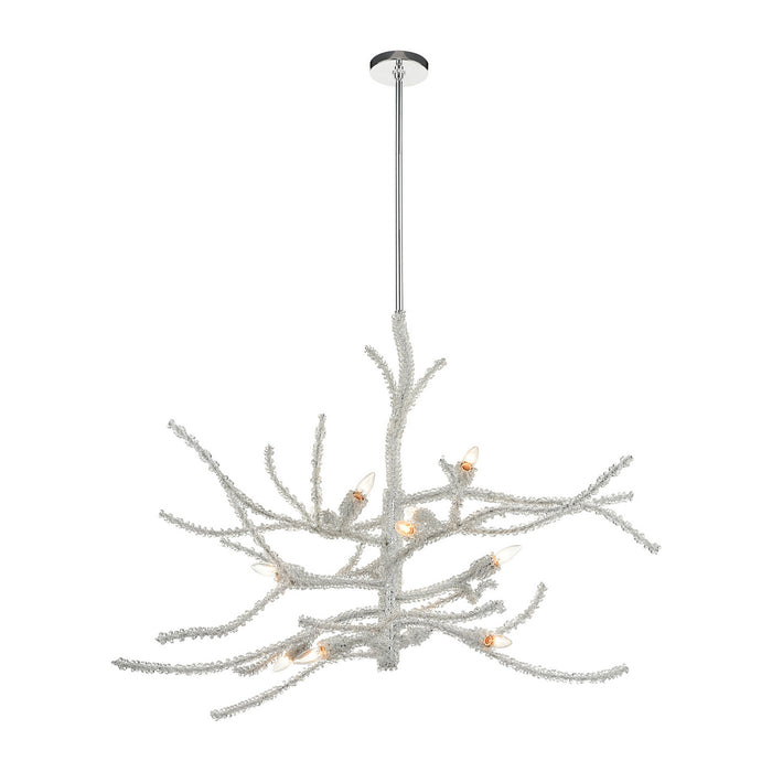 12 Light Chandelier from the Winter`s Spray collection in Polished Chrome finish