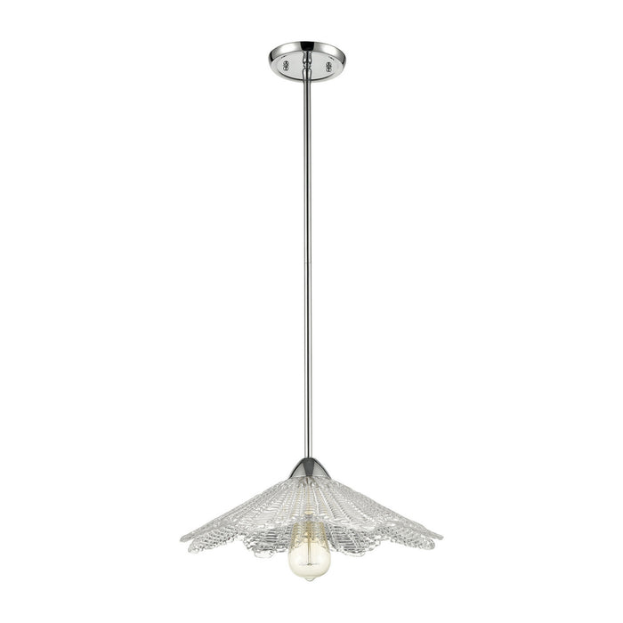 One Light Pendant from the Radiance collection in Polished Chrome finish