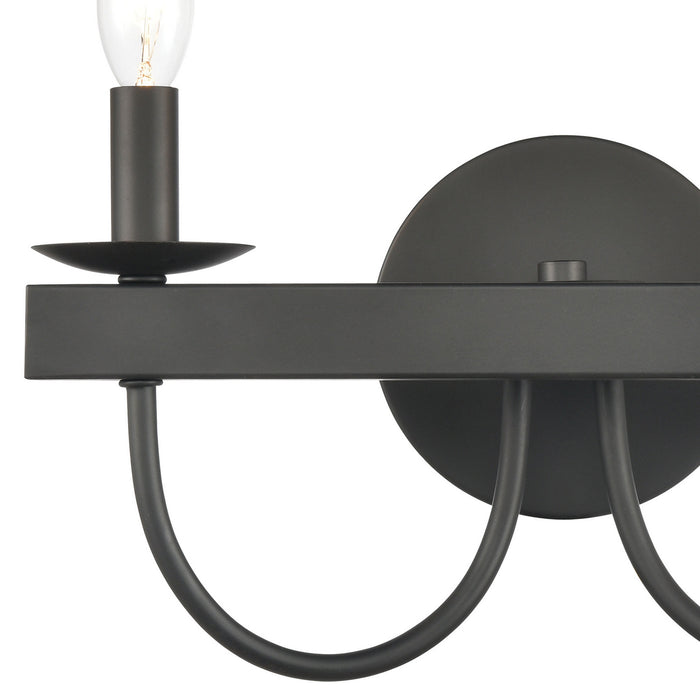 Two Light Vanity from the Williamson collection in Black finish