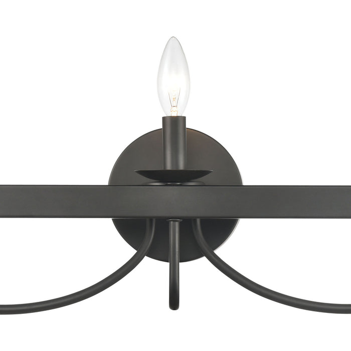 Three Light Vanity from the Williamson collection in Black finish