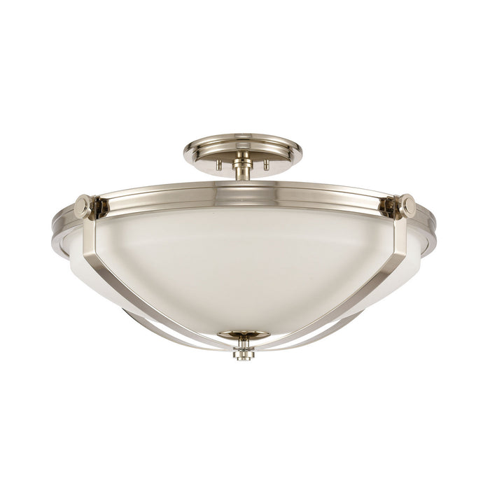 Four Light Semi Flush Mount from the Connelly collection in Polished Nickel finish