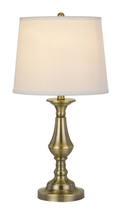 Two Light Table Lamp from the Alcoy collection in Antique Brass finish