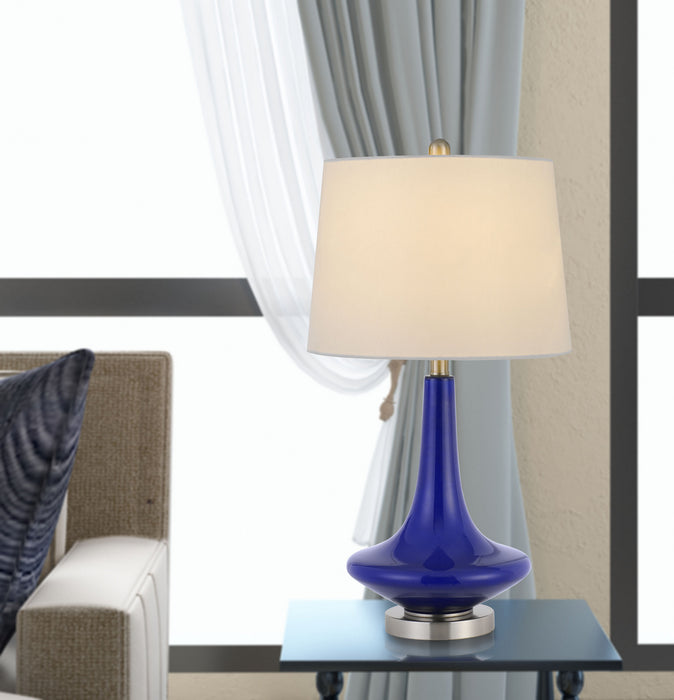 Two Light Table Lamp from the Kleve collection in Royal Blue finish
