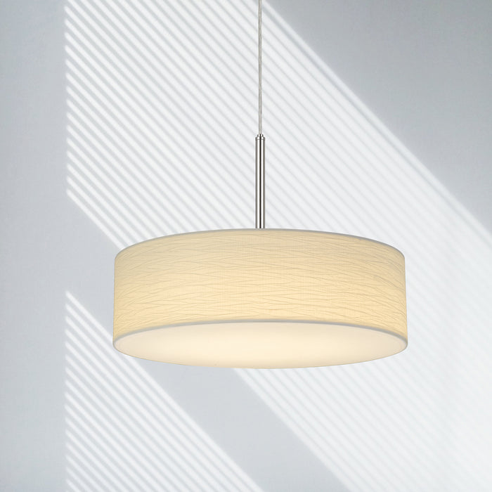 LED Pendant from the Led Pendant collection in Patterned White finish
