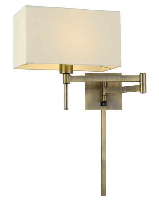 One Light Swing Arm Wall Lamp from the Robson collection in Antique Brass finish