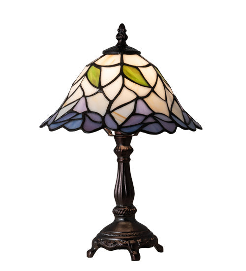 One Light Table Lamp from the Daffodil collection in Mahogany Bronze finish
