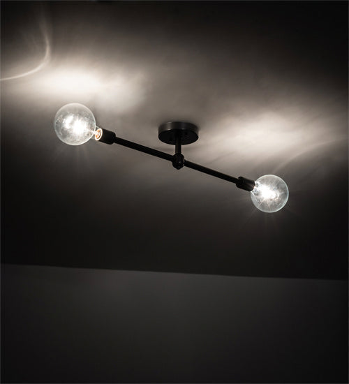 Two Light Flushmount from the Pronograde collection in Craftsman Brown finish