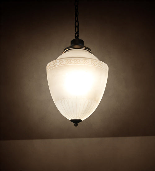 One Light Pendant from the Ovum Aquinum collection in Antique Brass finish