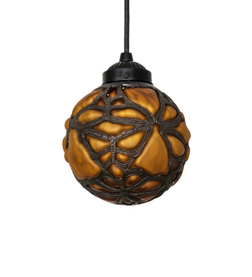 One Light Pendant from the Castle collection in Bronze finish