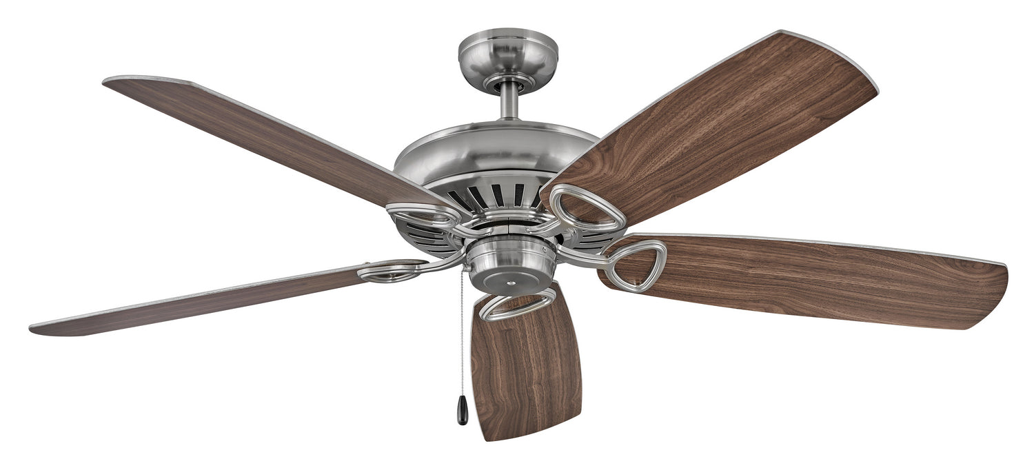 60``Ceiling Fan from the Gladiator collection in Brushed Nickel finish