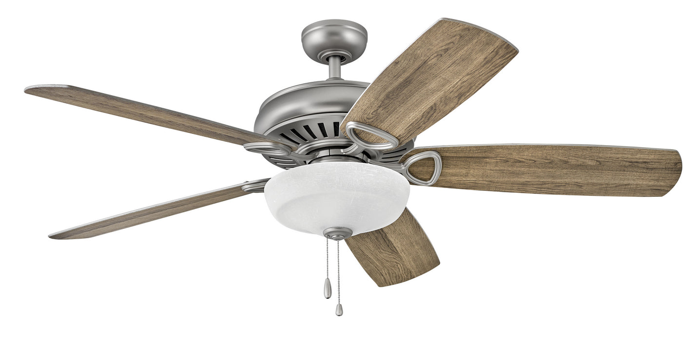 60``Ceiling Fan from the Gladiator Illuminated collection in Satin Steel finish