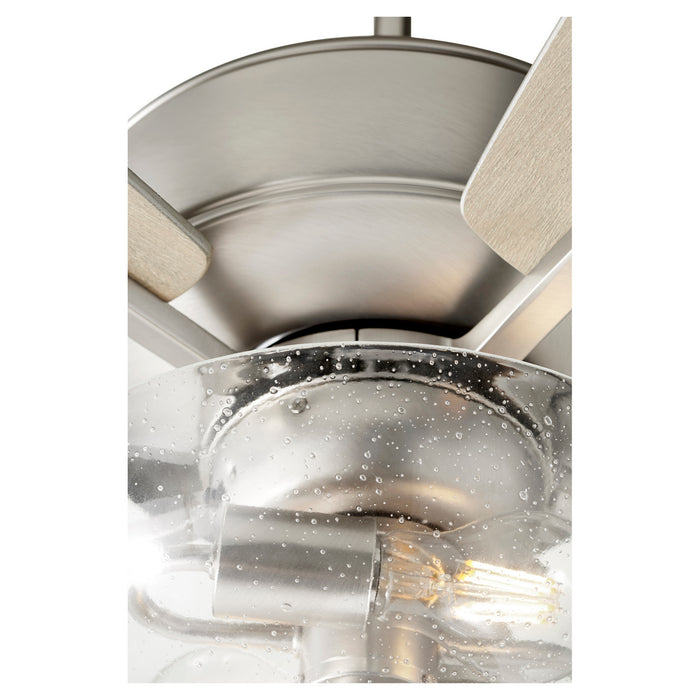 52``Ceiling Fan from the Breeze collection in Satin Nickel finish