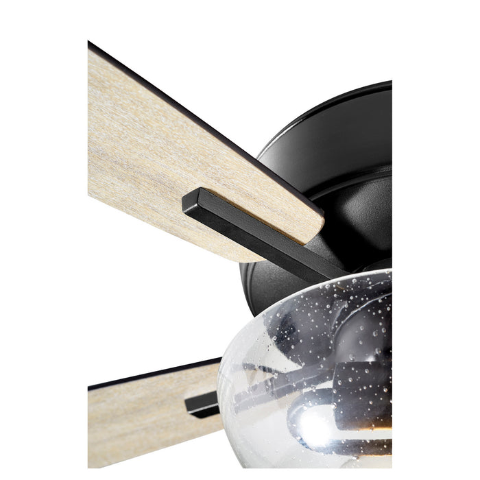 52``Ceiling Fan from the Breeze collection in Noir finish