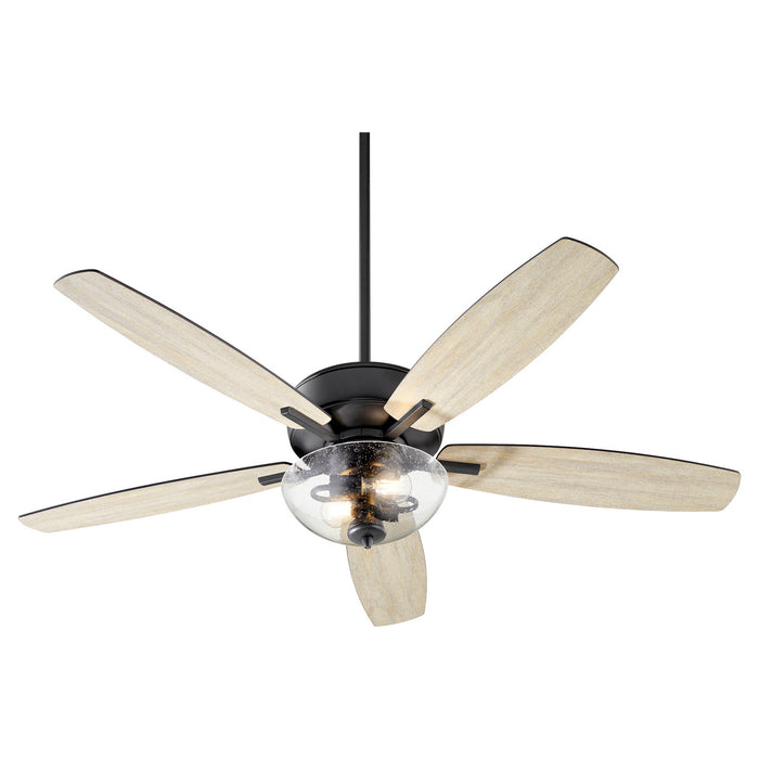 52``Ceiling Fan from the Breeze collection in Noir finish
