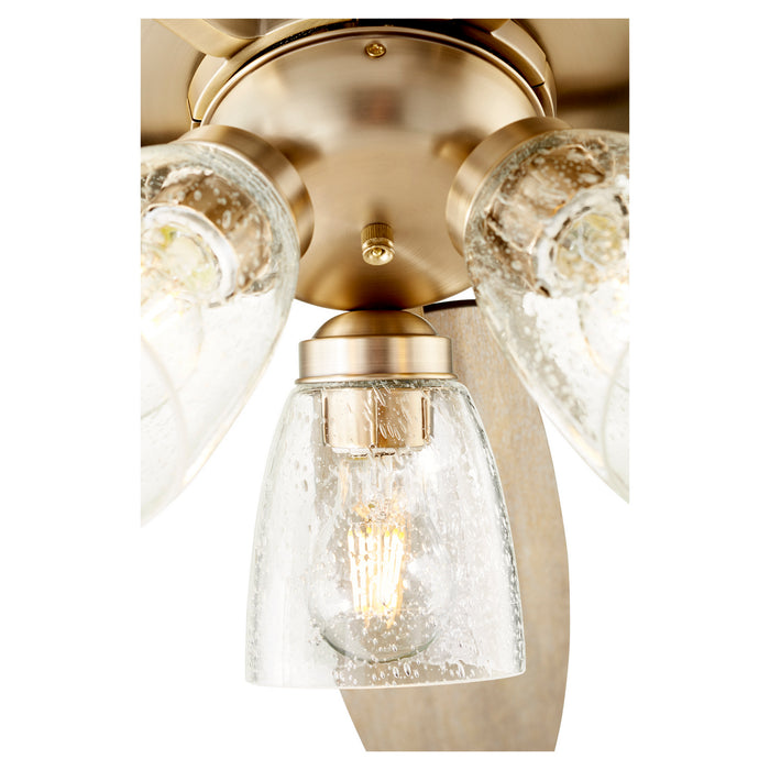 52``Ceiling Fan from the Breeze collection in Aged Brass finish