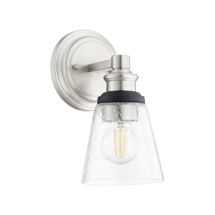One Light Wall Mount from the Dunbar collection in Satin Nickel finish