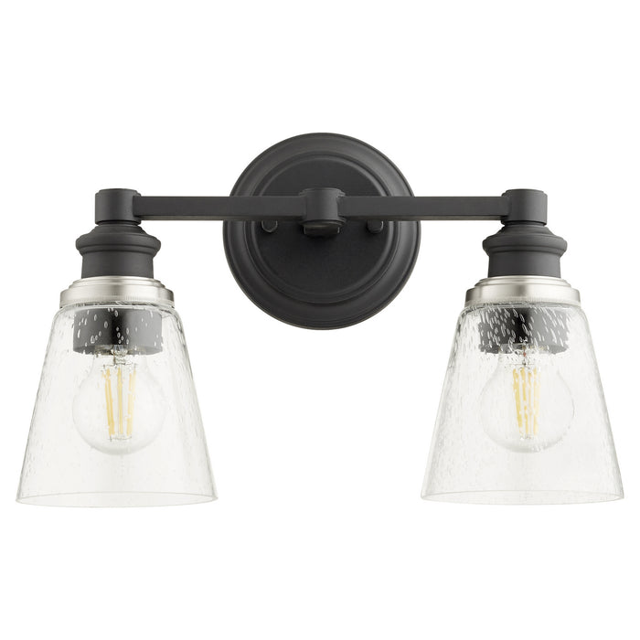 Two Light Wall Mount from the Dunbar collection in Noir finish