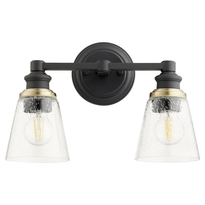 Two Light Wall Mount from the Dunbar collection in Noir finish