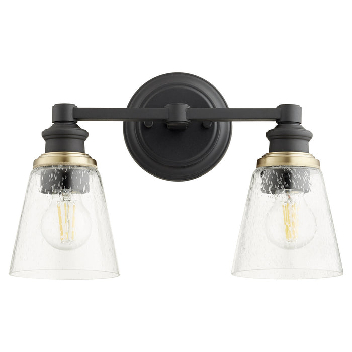 Two Light Wall Mount from the Dunbar collection in Noir finish