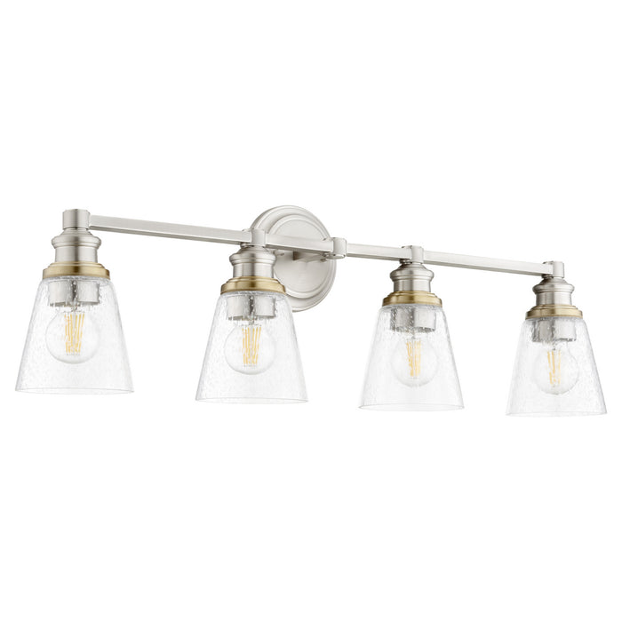 Four Light Vanity from the Dunbar collection in Satin Nickel finish