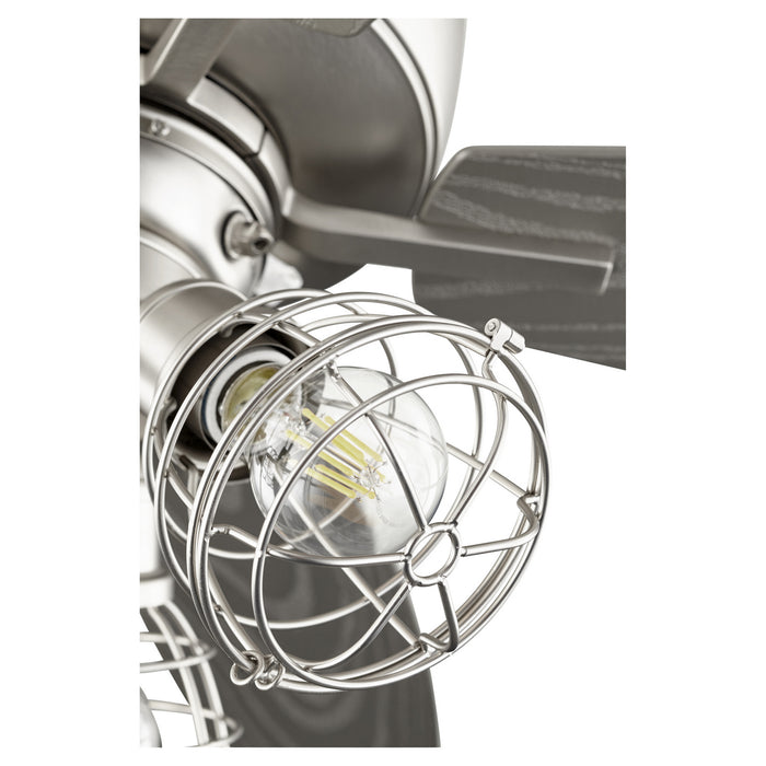 52``Patio Fan from the Breeze Patio collection in Satin Nickel finish