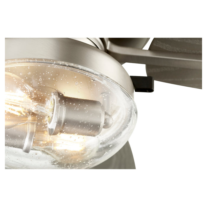 52``Patio Fan from the Breeze Patio collection in Satin Nickel Satin Nickel finish