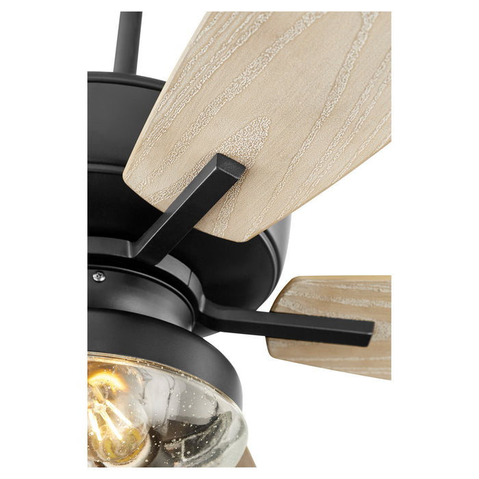 52``Patio Fan from the Breeze Patio collection in Noir Noir finish