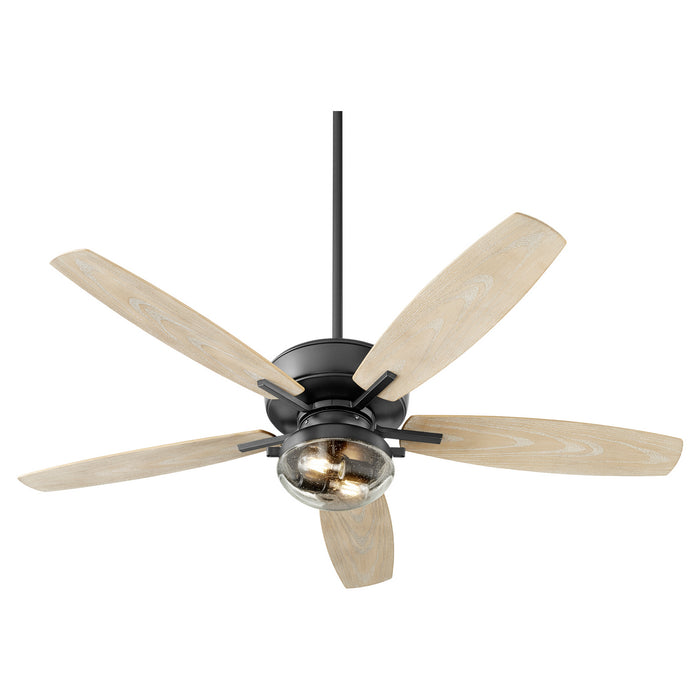 52``Patio Fan from the Breeze Patio collection in Noir Noir finish