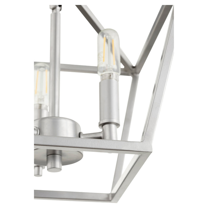 Three Light Ceiling Mount from the Gabriel collection in Classic Nickel finish