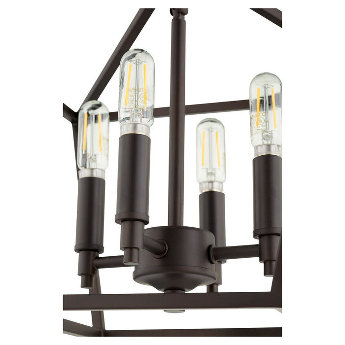 Four Light Dual Mount from the Gabriel collection in Oiled Bronze finish