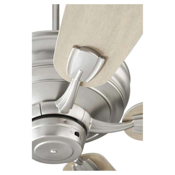 60``Ceiling Fan from the Gamble collection in Satin Nickel finish