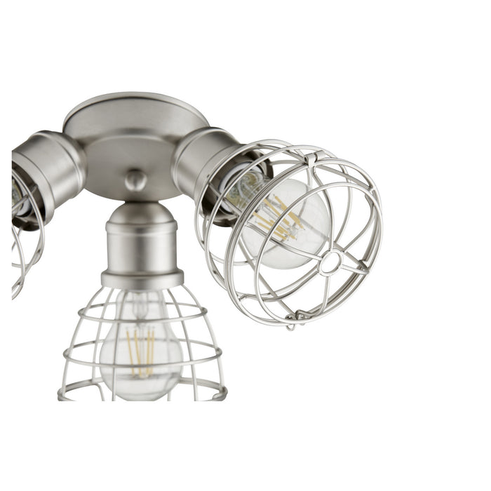 LED Patio Light Kit in Satin Nickel finish