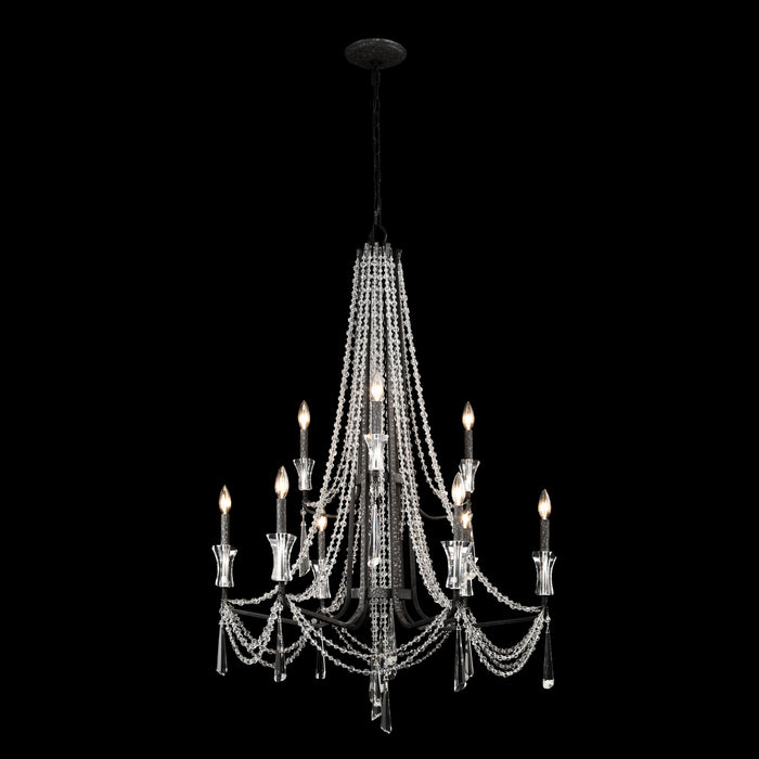 Nine Light Chandelier from the Barcelona collection in Onyx finish
