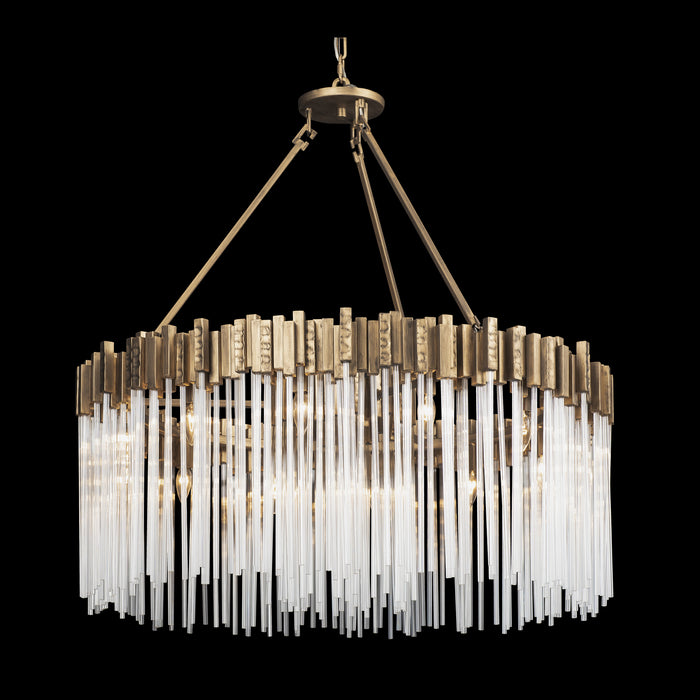 12 Light Pendant from the Matrix collection in Havana Gold finish
