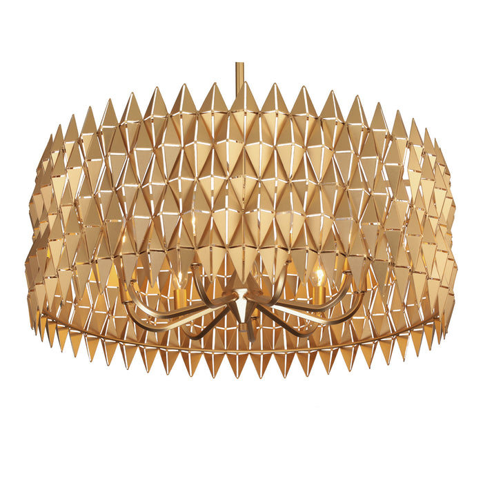 Nine Light Pendant from the Forever collection in French Gold finish