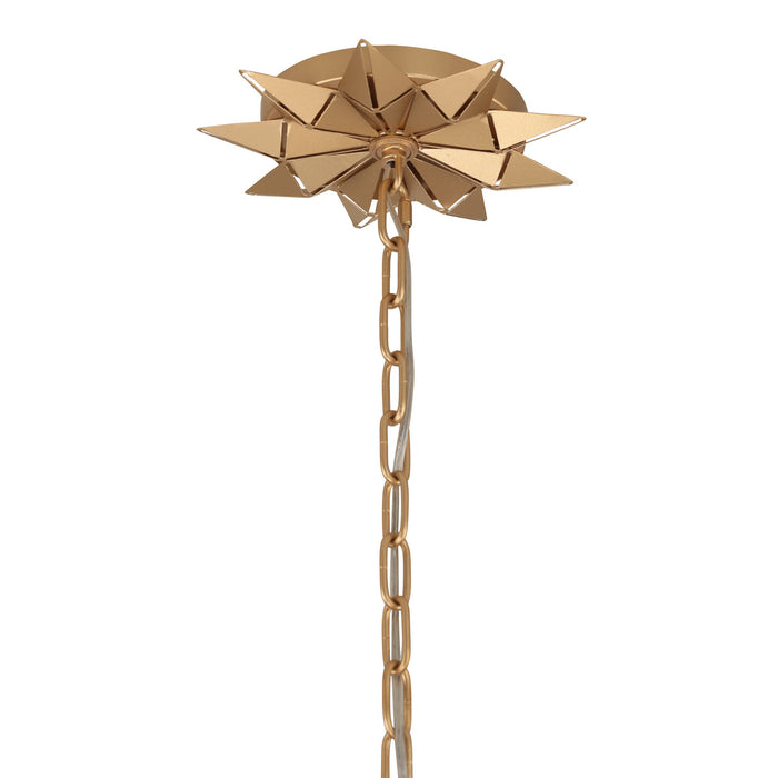 Nine Light Pendant from the Forever collection in French Gold finish