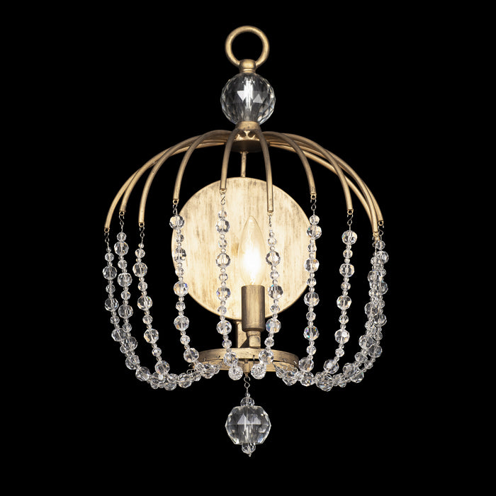 One Light Wall Sconce from the Voliere collection in Havana Gold finish