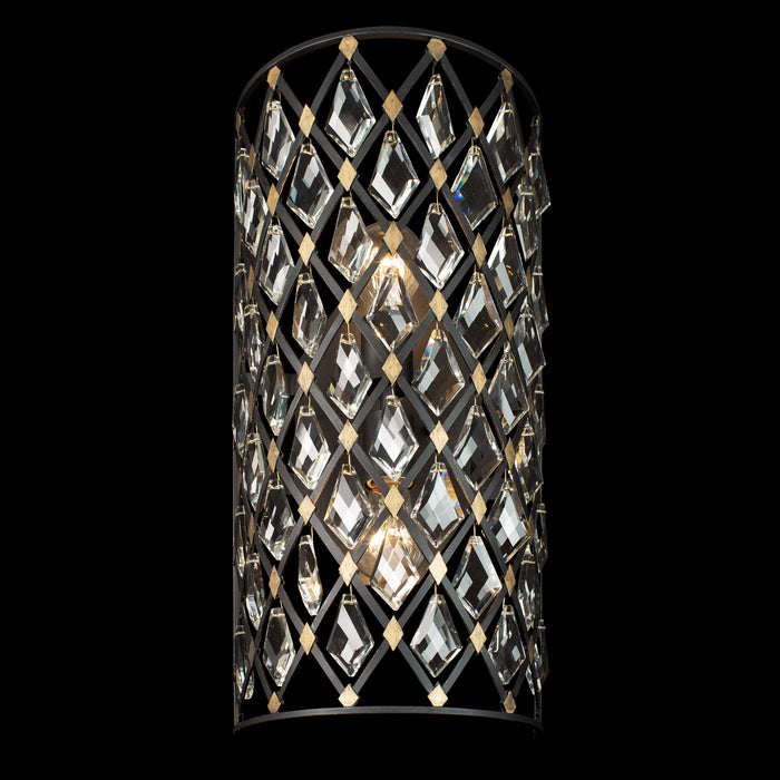 Two Light Wall Sconce from the Windsor collection in Carbon/Havana Gold finish