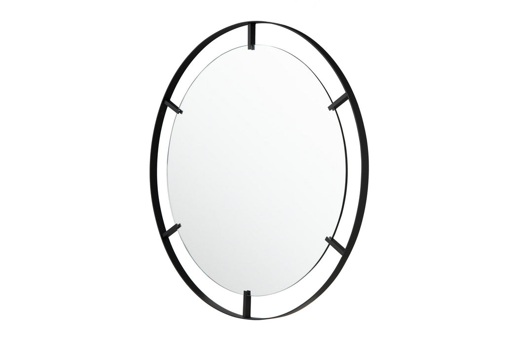 Mirror from the Tabon collection in Black finish