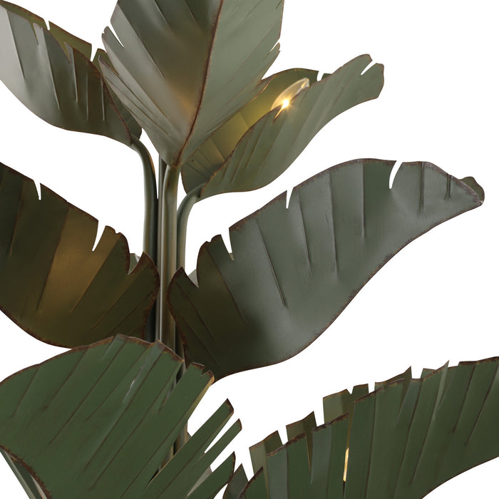 Nine Light Chandelier from the Banana Leaf collection in Banana Leaf finish