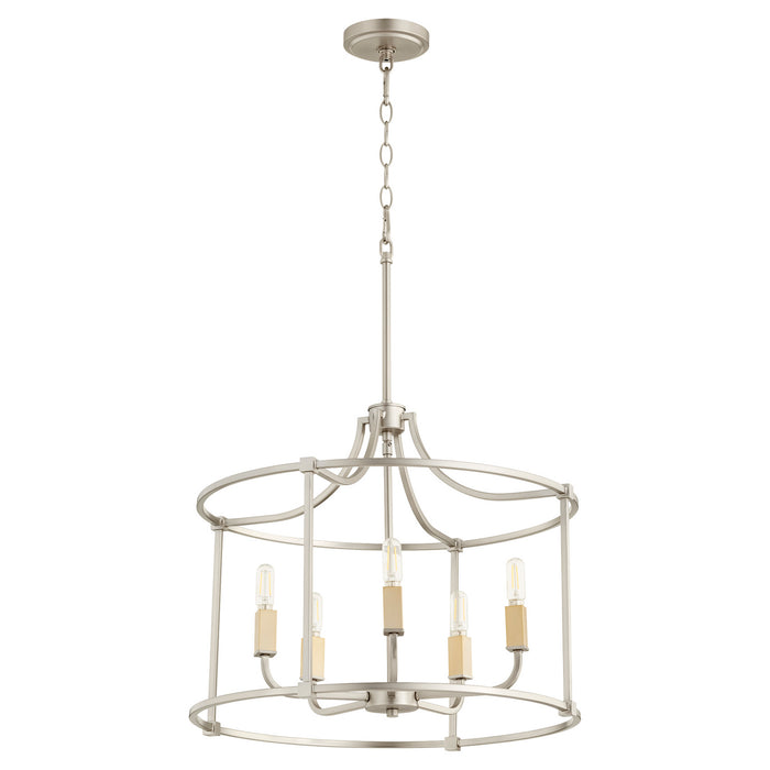 Five Light Nook from the Olympus collection in Satin Nickel finish