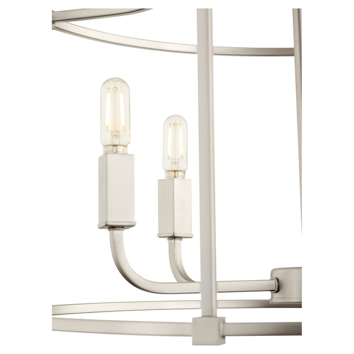 Five Light Nook from the Olympus collection in Satin Nickel finish
