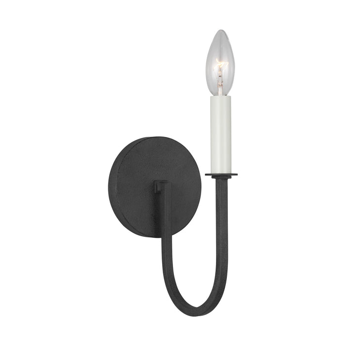 One Light Wall Sconce from the LEON collection in Dark Weathered Zinc finish