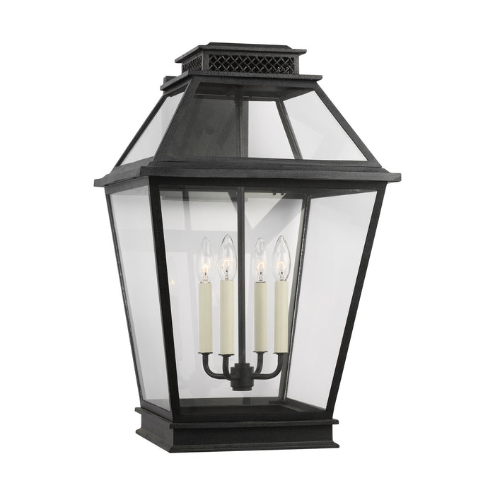 Four Light Outdoor Wall Lantern from the FALMOUTH collection in Dark Weathered Zinc finish