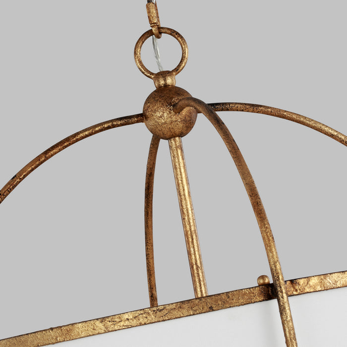 Two Light Pendant from the STONINGTON collection in Antique Gild finish