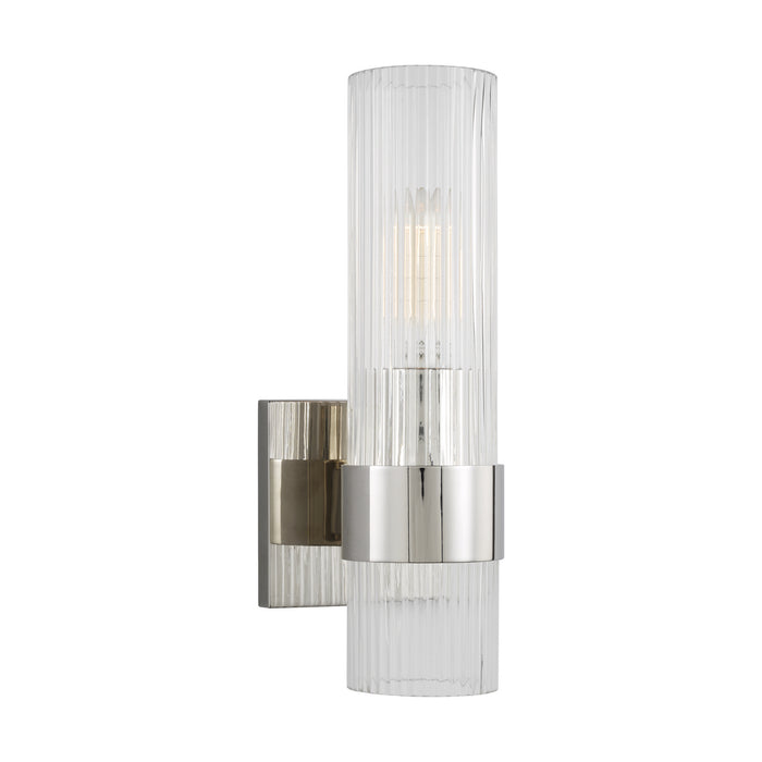 One Light Wall Sconce from the GENEVA collection in Polished Nickel finish