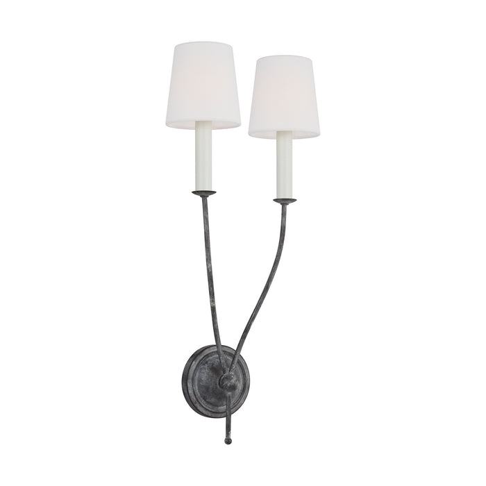 Two Light Wall Sconce from the RICHMOND collection in Weathered Galvanized finish
