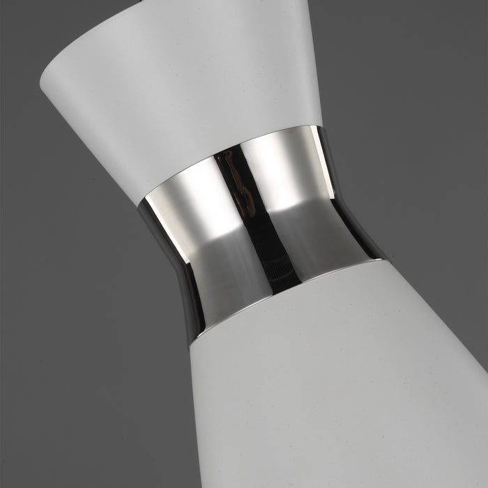 One Light Pendant from the HEATH collection in Polished Nickel finish